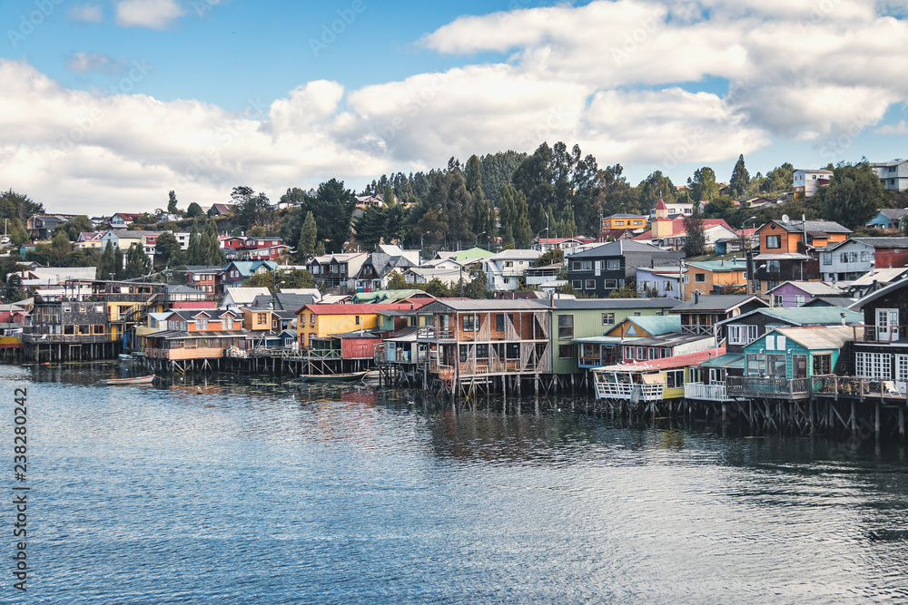 Gamboa Palafitos Stilt Houses - Castro, Chiloe Island, Chile