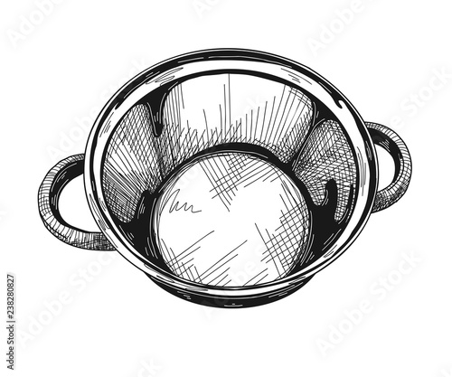 Pan isolated on white background. Vector illustration