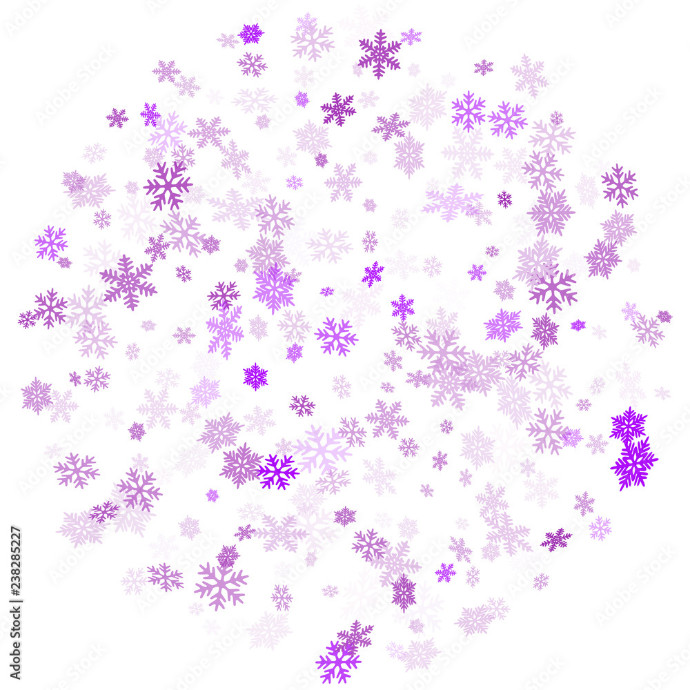 Snow flakes falling macro vector background design Snow flakes falling macro vector background design