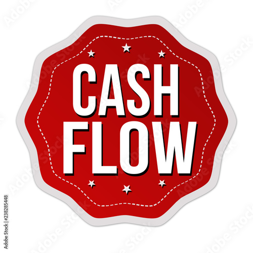 Cash flow label or sticker