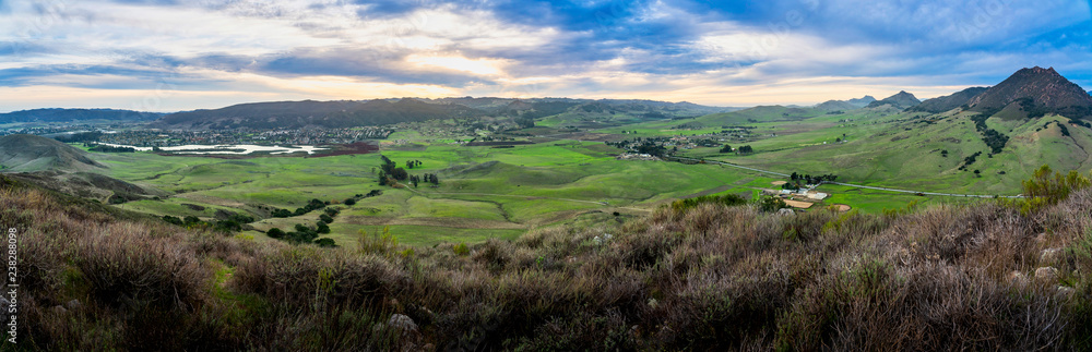 Green Field at Sunset, San Luis Obispo, CA