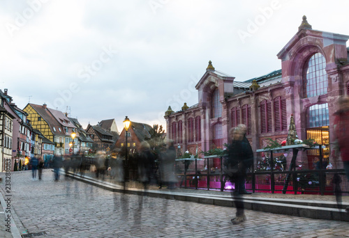 Christmas market in Colmar, the streets of the village