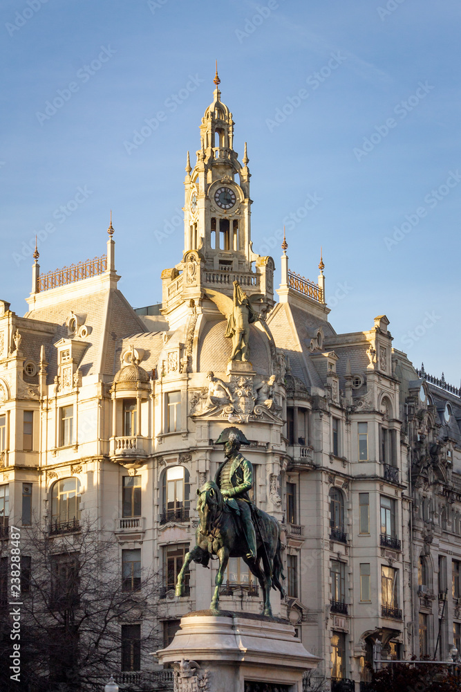 D. Pedro IV Statue in Porto