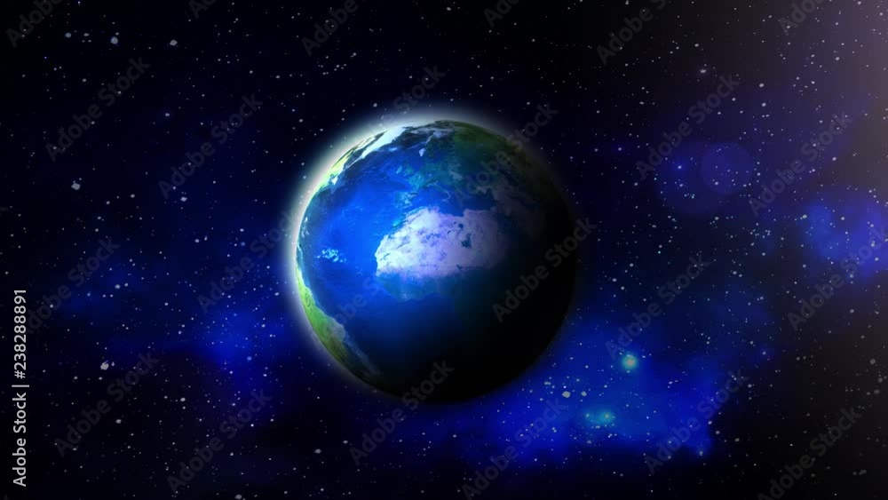 dark earth spinning 3d animation with reflection dark earth spinning 3d animation with reflection