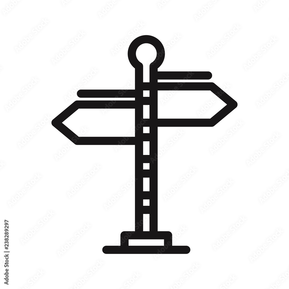 Signpost icon vector Signpost icon vector