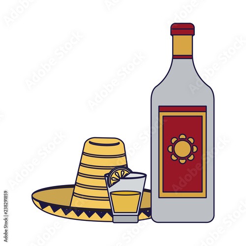 Tequila mexican drink