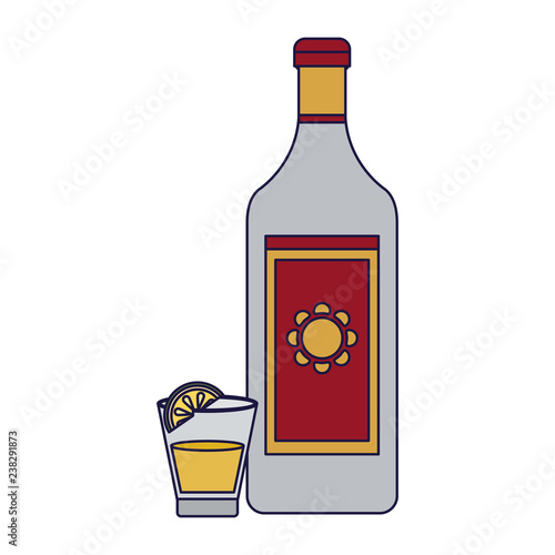 Tequila mexican drink