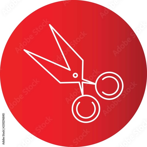 Gradient Line Circle Perfect Icon Vector Or Pigtogram Illustration