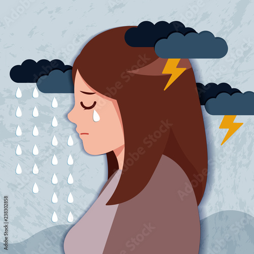 woman with depressed problem