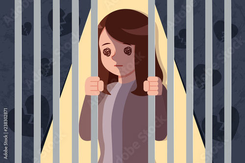 woman with depressed problem