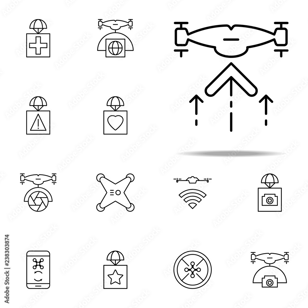 drone rises icon. Drones icons universal set for web and mobile drone rises icon. Drones icons universal set for web and mobile