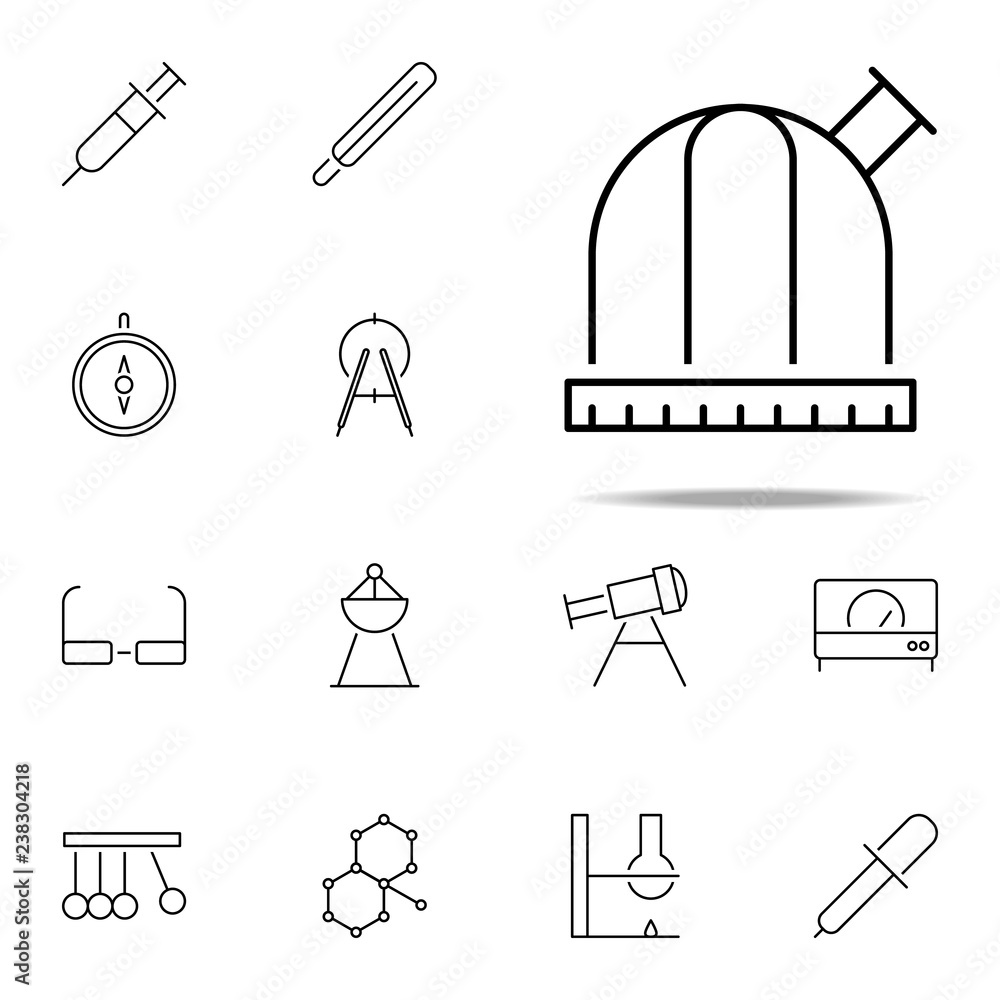 Fototapeta premium observatory icon. Scientifics study icons universal set for web and mobile