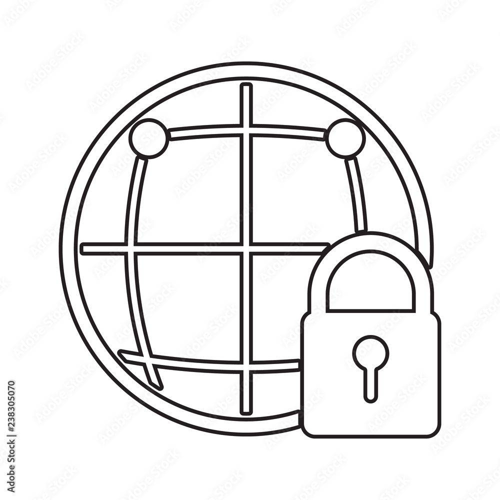global protection icon. Element of cyber security for mobile concept and web apps icon. Thin line icon for website design and development, app development global protection icon. Element of cyber security for mobile concept and web apps icon. Thin line icon for website design and development, app development