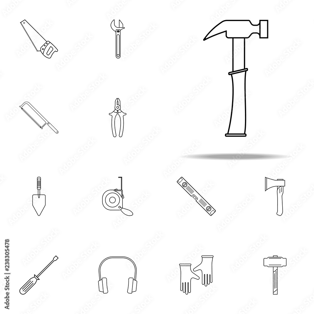 hammer icon. Home repair tool icons universal set for web and mobile hammer icon. Home repair tool icons universal set for web and mobile