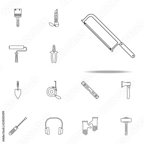 hacksaw icon. Home repair tool icons universal set for web and mobile