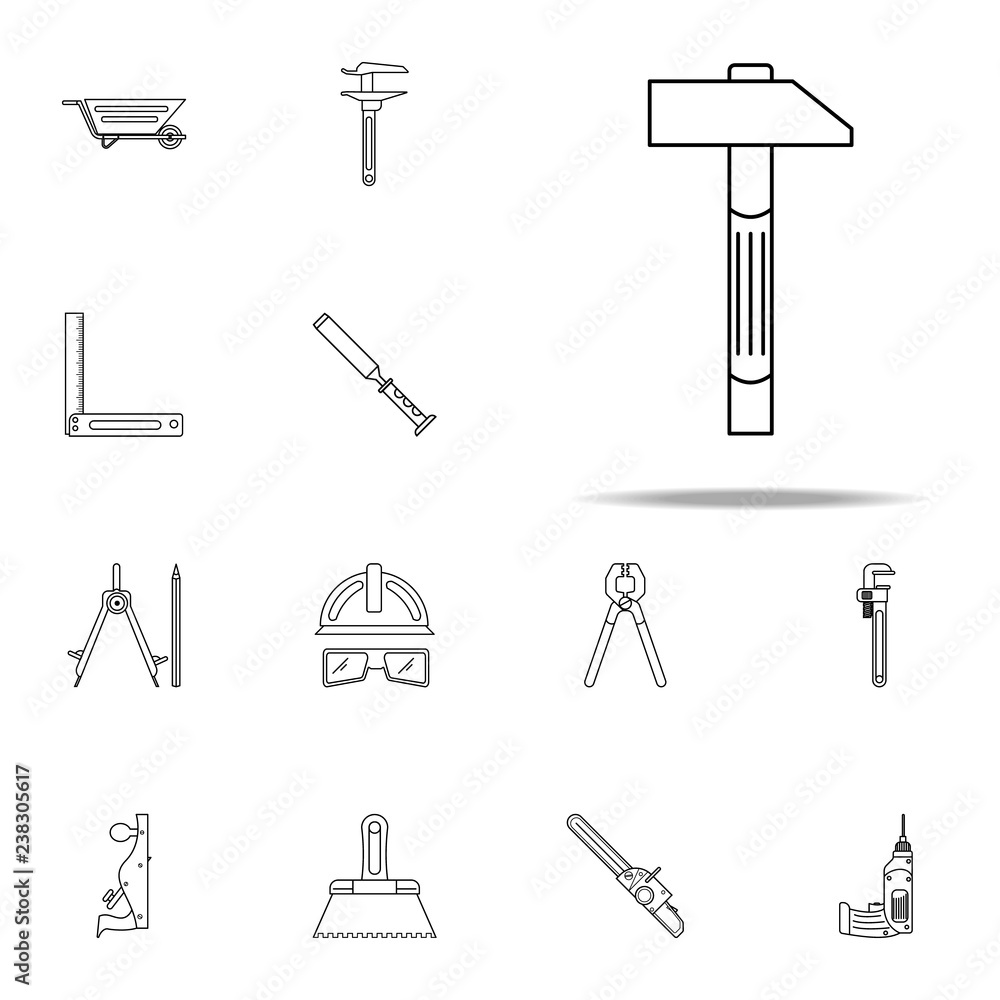 a hammer icon. Home repair tool icons universal set for web and mobile a hammer icon. Home repair tool icons universal set for web and mobile