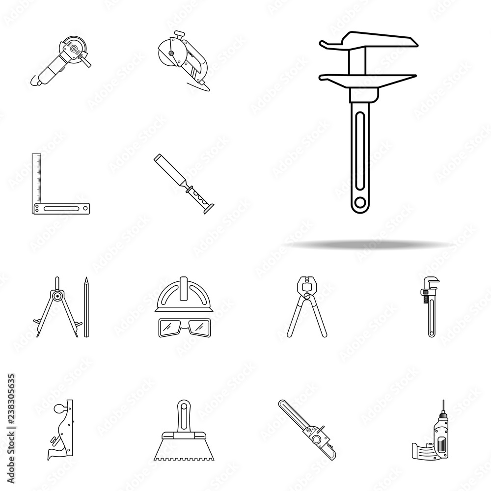 Caliper icon. Home repair tool icons universal set for web and mobile Caliper icon. Home repair tool icons universal set for web and mobile