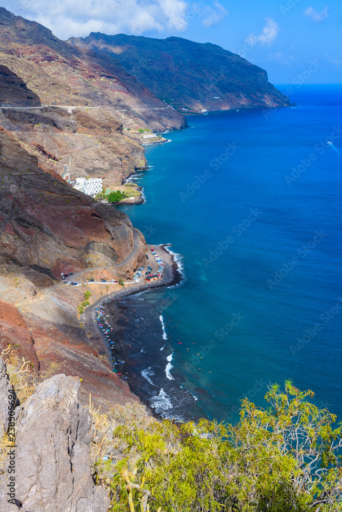 Wonderful view from Mirador Las Teresitas. Tenerife. Canary Islands..Spain