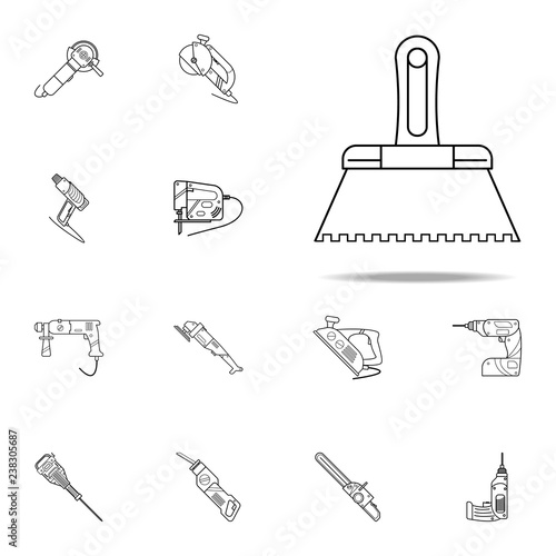 putty knife icon. Home repair tool icons universal set for web and mobile
