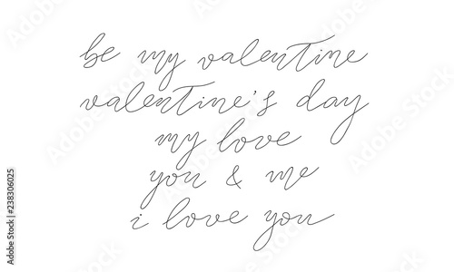 vector saint valentines day collection of hand drawn lettering. isolated vector free hand calligraphy ink sketch design. hand drawn calligraphy set for greeting cards, invitations, logo, diy projects.