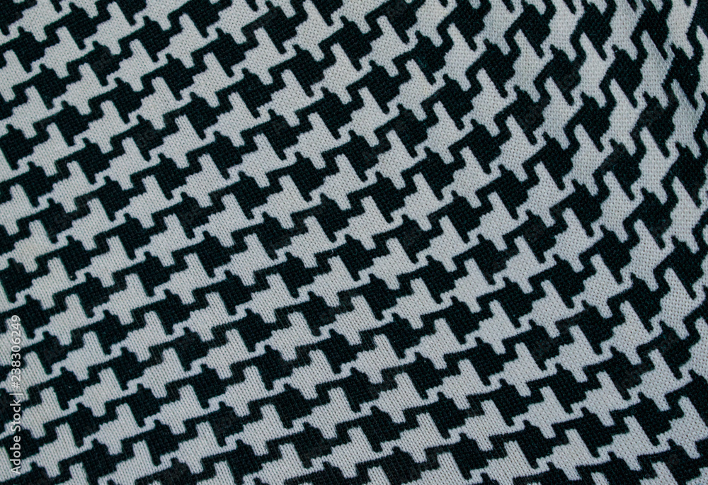 Houndstooth fabric pattern background Houndstooth fabric pattern background