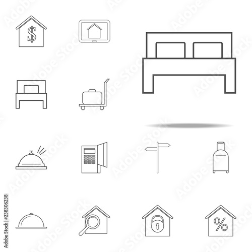 bed icon. web icons universal set for web and mobile