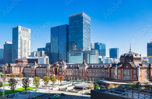 Obraz na płótnie 東京駅 w salonie