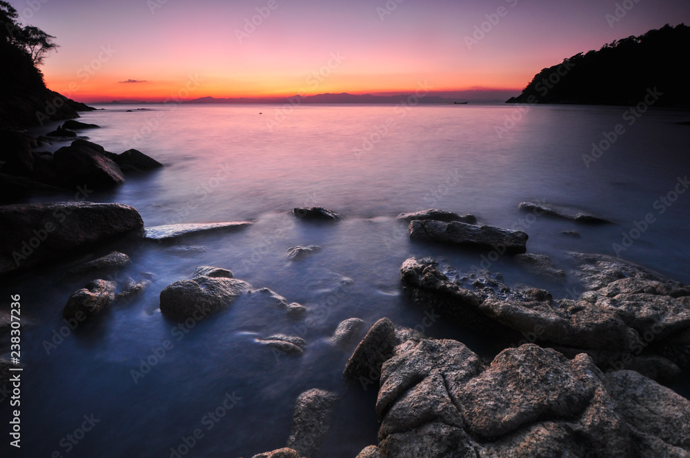Obraz premium sea landscape with a sunset