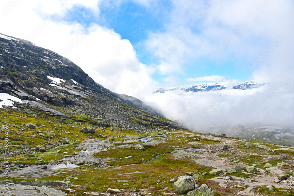 trolltunga trail at Norway
