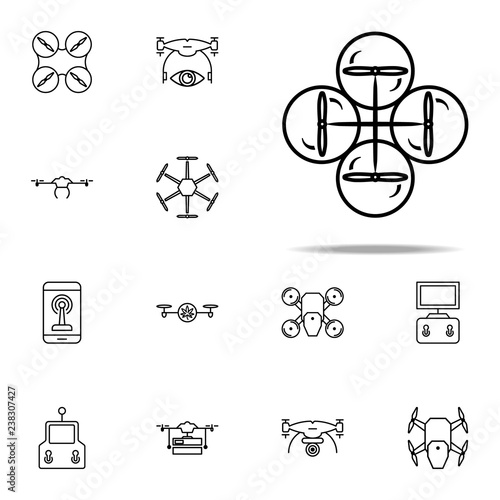 drone icon. Drones icons universal set for web and mobile