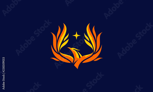 phoenix logo vector icon