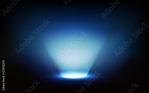 Light ray, stage, abstract background vector illustration