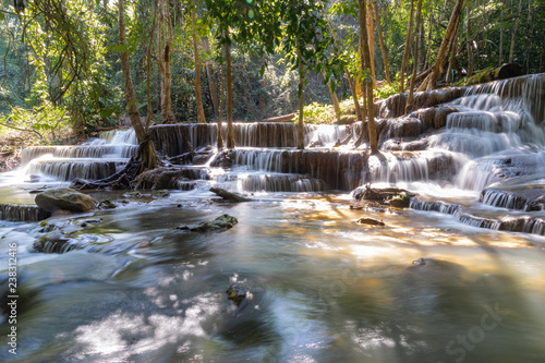 Huay Mae Kamin waterfall in Kanjanaburi, Thailand