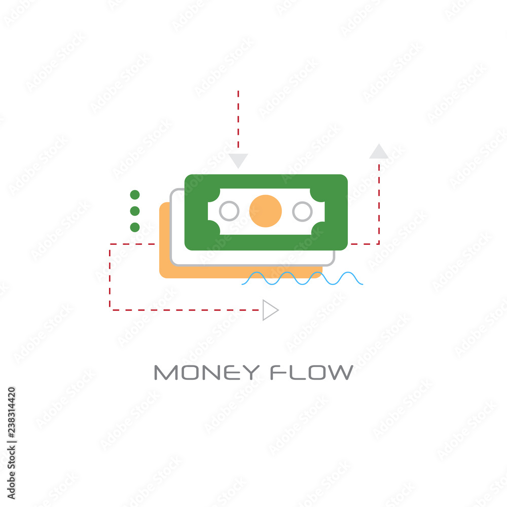 business investment banknote icon money flow concept line style isolated business investment banknote icon money flow concept line style isolated