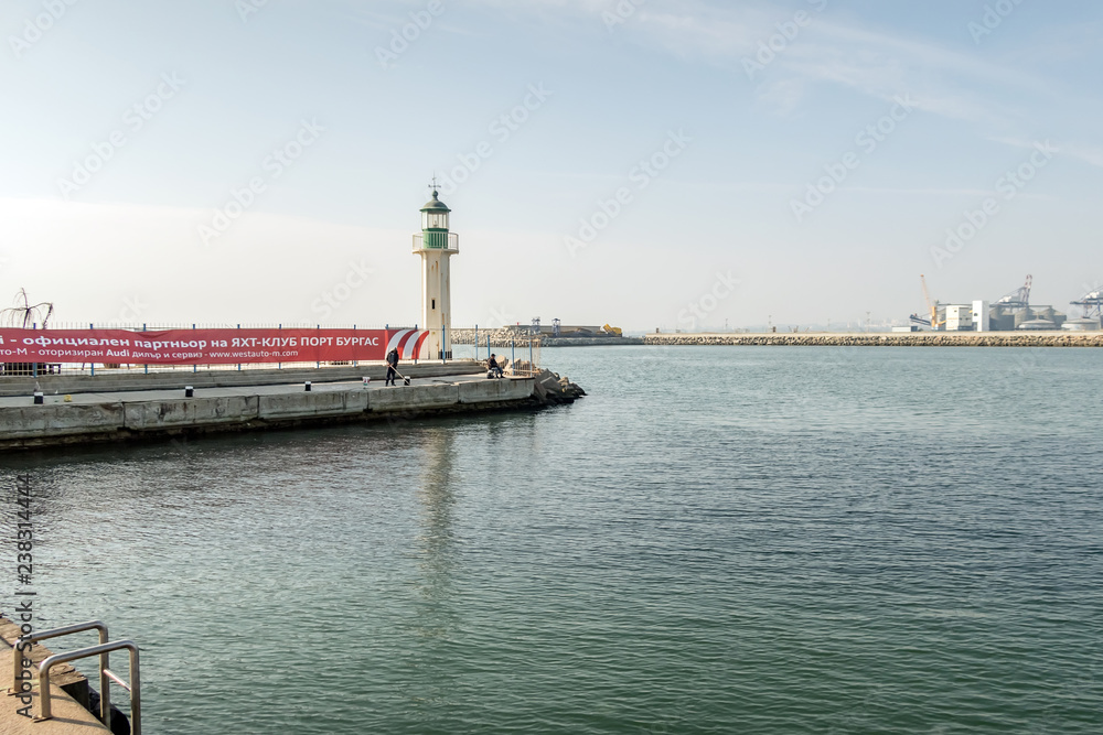 Lighthouse in Burgas port
