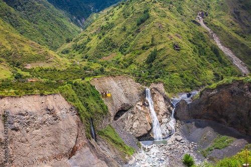 waterfall Agoyan, deep forest, Ecuador  photo