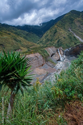 waterfall Agoyan, deep forest, Ecuador  photo