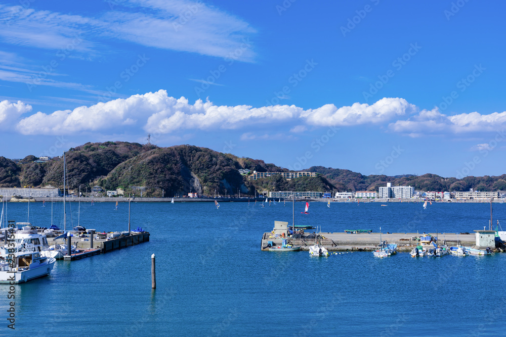 (神奈川県ｰ風景)葉山から見る逗子方面の風景１	