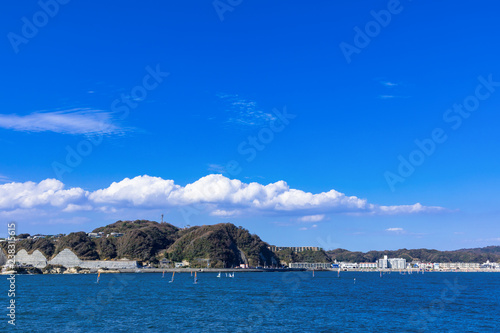 (神奈川県ｰ風景)葉山から見る逗子方面の風景７