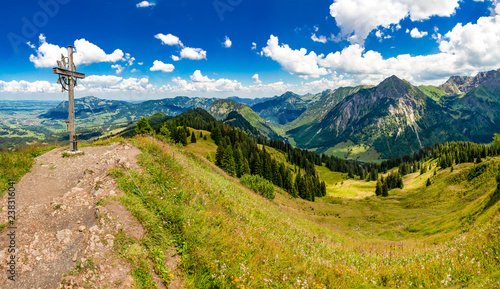 View of the Allgauer Alps - Allgaeu - Bavaria - Germany photo