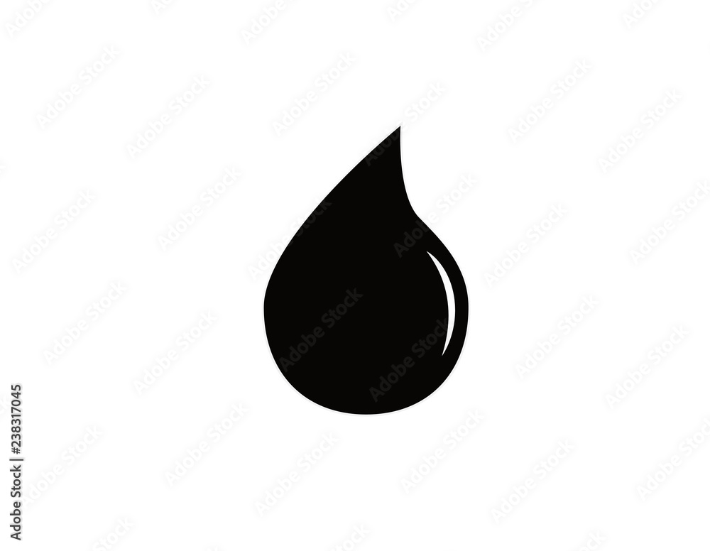 Drop, water icon, vector illustration. Flat design style Drop, water icon, vector illustration. Flat design style