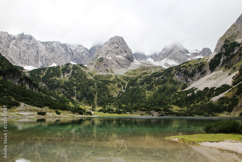 Seebensee lake in Tyrol, Austria