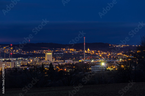 City Ceske Budejovice at night