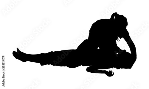 Paramedic rescue patient first aid vector silhouette. Woman in unconscious drowning. Drunk person overdose. Sneak attack victim rescue. CPR rescue team. Victim of fire evacuation. Earthquake rescue. 
