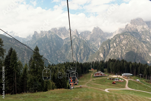 Auronzo di Cadore, Italy: Mountain lift in the summer.