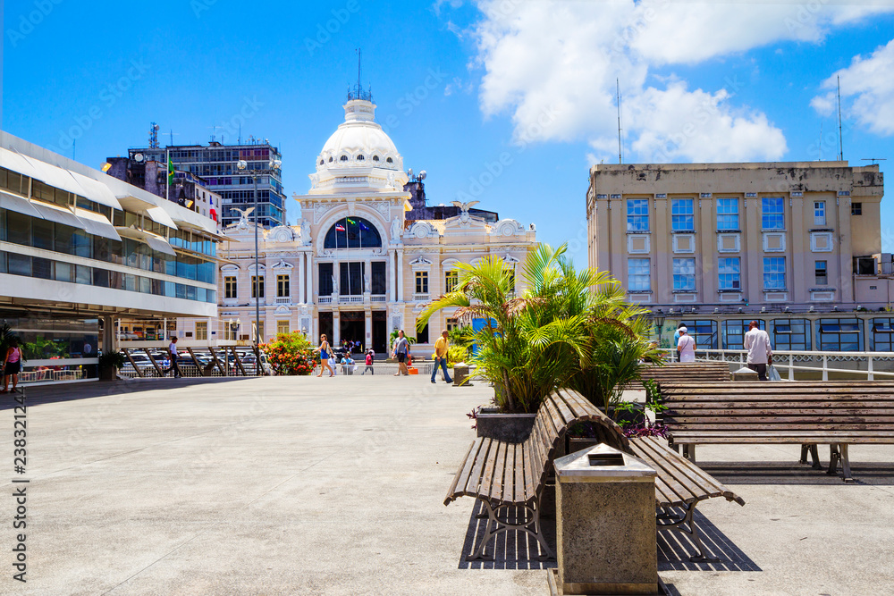 Obraz premium Salvador, Brazil, Rodin Palace of art in Bahia. The Palace of arts Rodin in Bahia is a famous art Museum located in the Brazilian city of Salvador, the capital of the state of Bahia.