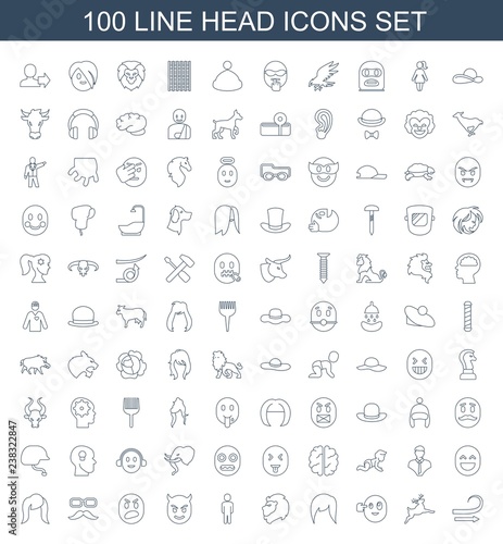 100 head icons