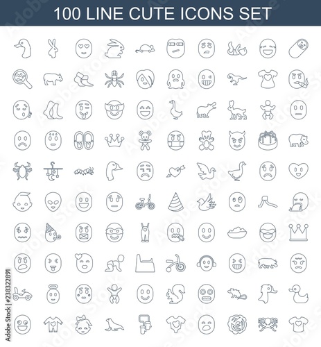 100 cute icons