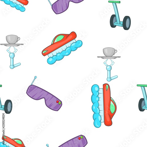 New technologies pattern. Cartoon illustration of new technologies vector pattern for web