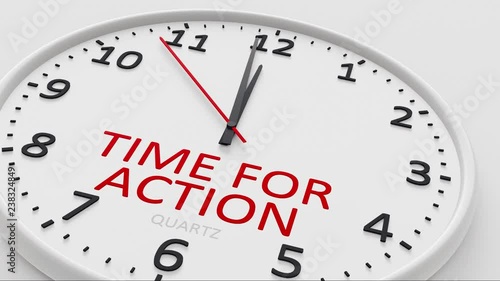 Wallpaper Mural time for action modern bright clock style Torontodigital.ca